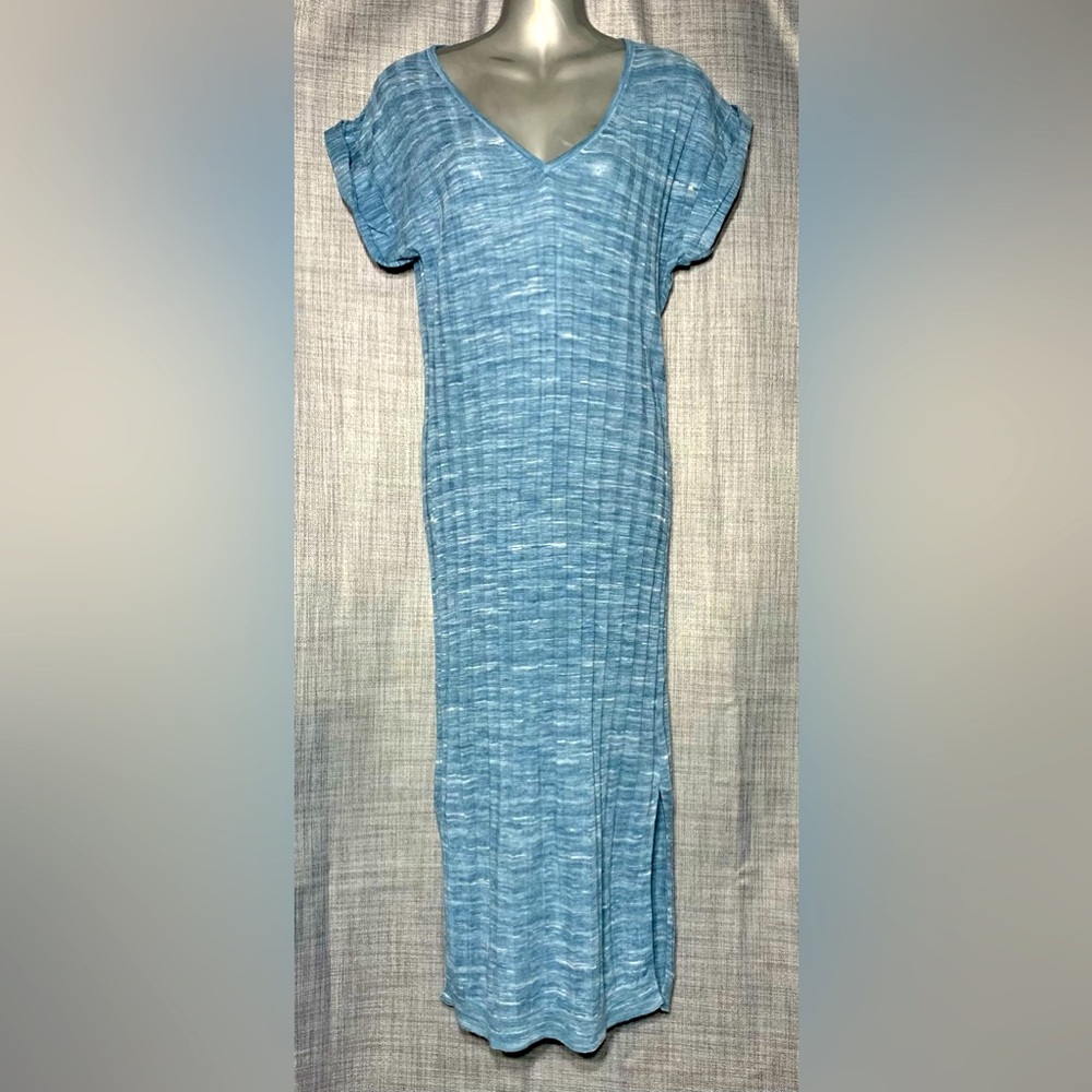 J. Crew Blue Knit Maxi Dress Size Small
